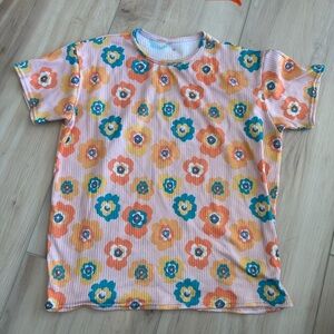 Floral One of a kind Kids T-Shirt dress